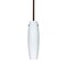 Besa Lighting Tu Tu Stem Pendant, Amber Cloud, Satin Nickel Finish, 1x40W Incandescent 1TT-412119-BR - alternate 1